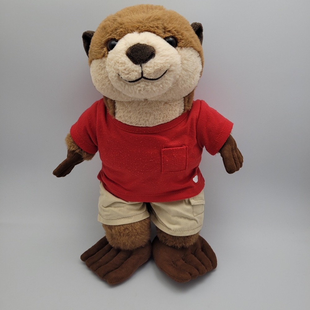 RARE BAB 2022 Build-A-Bear 25th Anniversary River Otter Shirt Pants